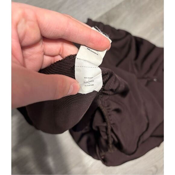 GOLDSIGN THE FONTEYN BODYSUIT CHOCOLATE BROWN SZ LARGE - Picture 7 of 7